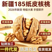 代发批发新疆185纸皮核桃5年阿克苏薄皮核桃零食特产生核桃新鲜
