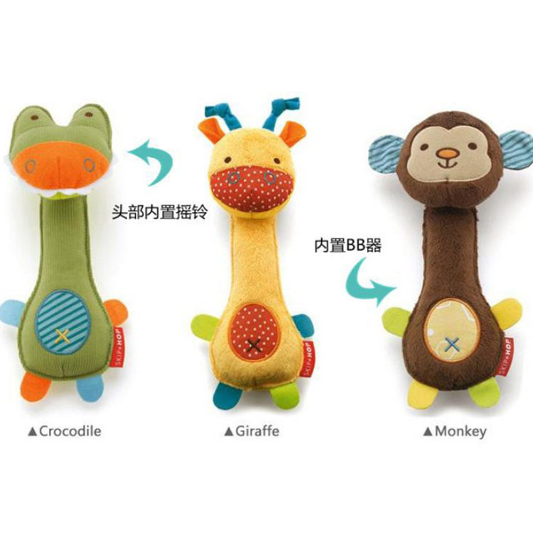 Nuevo perro de peluche de juguete doble sonar para mascotas traqueteo incorporado sonajero molar suministros de juguete para perros image 4