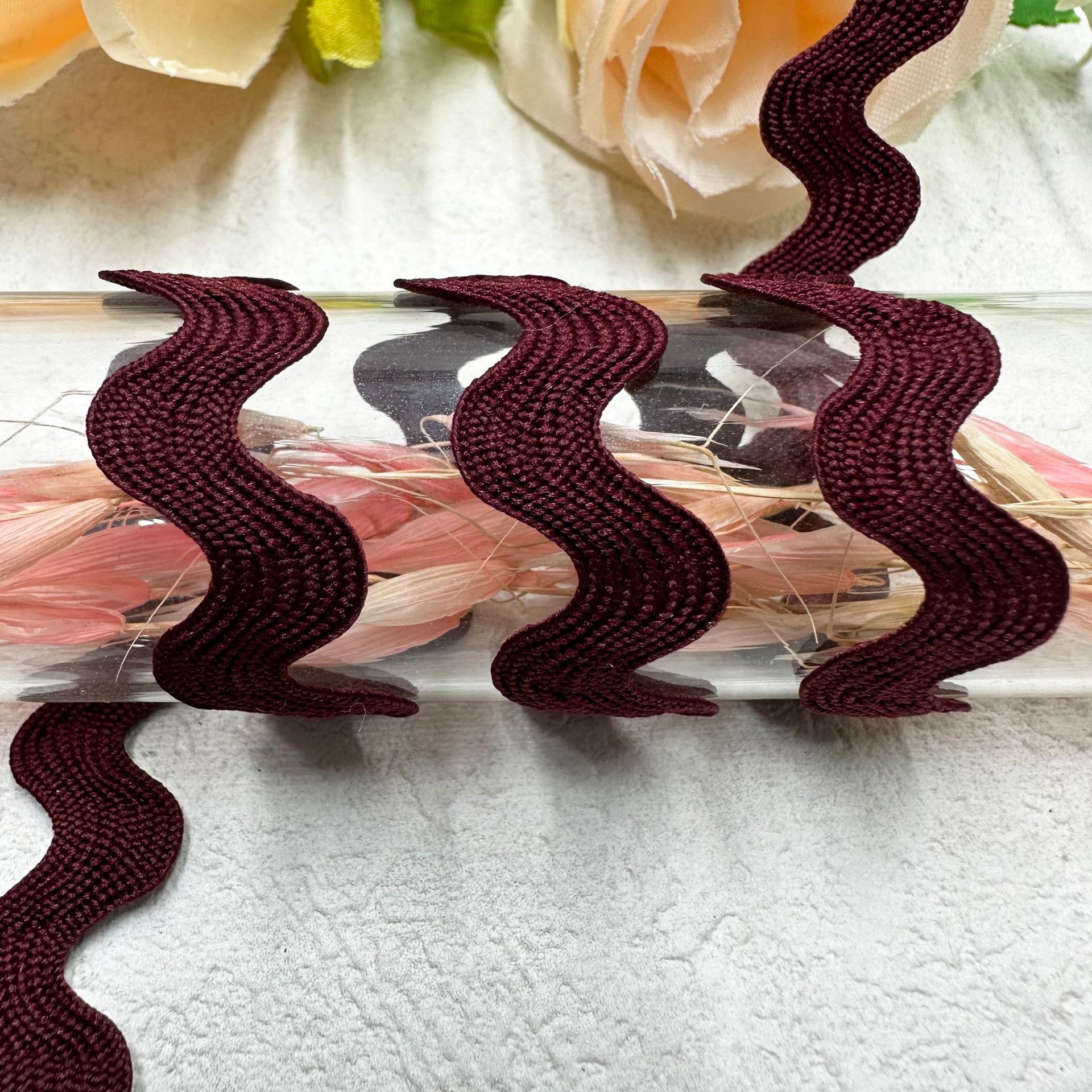 8mm onda sólida en forma de S curva banda de encaje cortina sombrero ropa infantil joyas de boda accesorios de ropa