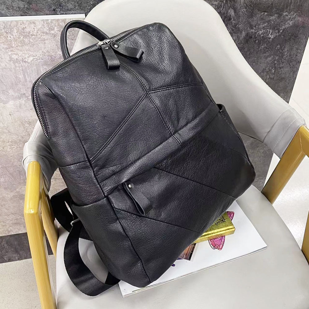Leather Backpack, Cowhide Women's Backpack, Fashionable And Versatile Soft Leather Women's Bag_voghion.com