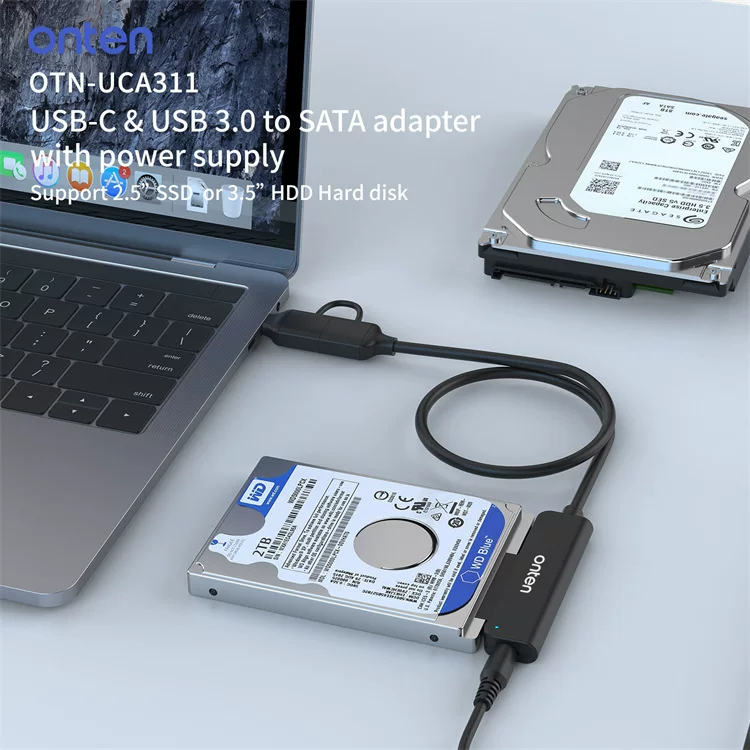 USB3.0 Type-C на SATA адаптер, кабель для подключения 2.5" HDD/SSD, простой кабель для диска