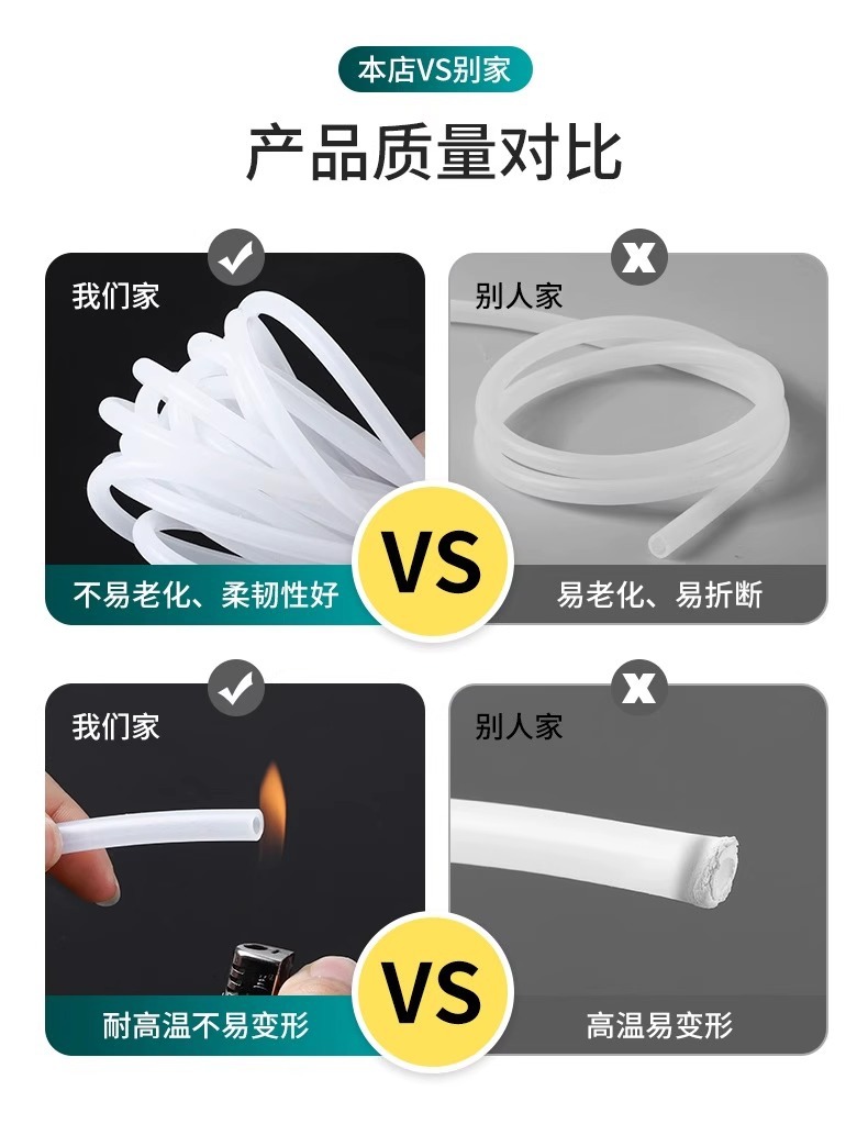 4 Transparent Water Pipes, Household Plastic Hoses, Pvc Corrosion-Resistant Fish Tank Pipes, 86mm Pipes, Divided into 10 Sections
