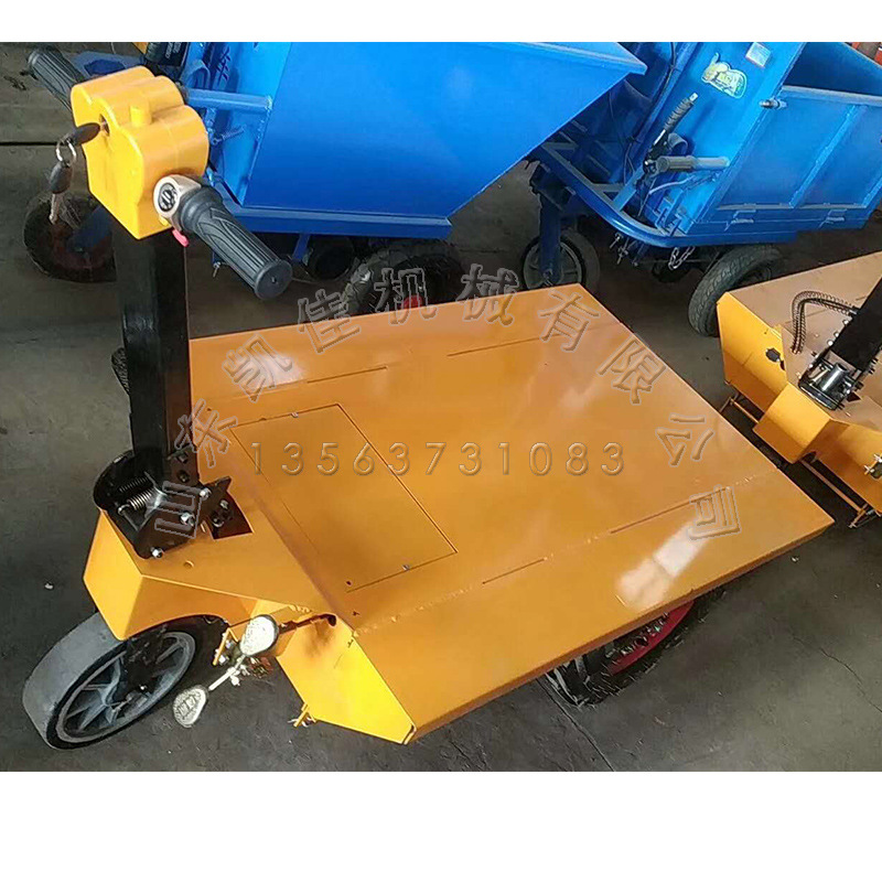 三轮搬运拉砖车 加气砖运输车 电动手推平板车 室内装修手推车