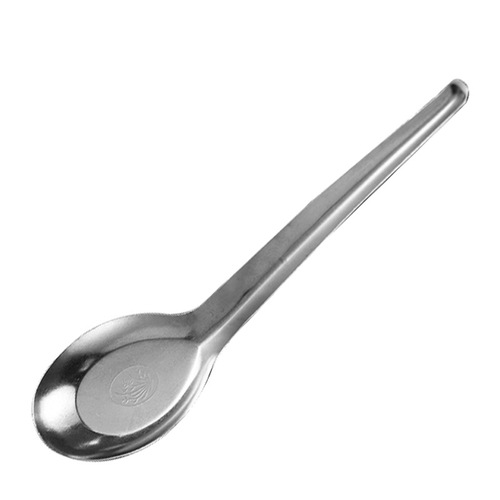 Factory direct sales stainless steel spoon flat bottom spoon home restaurant hotel canteen student western food spoon tableware carpet goods