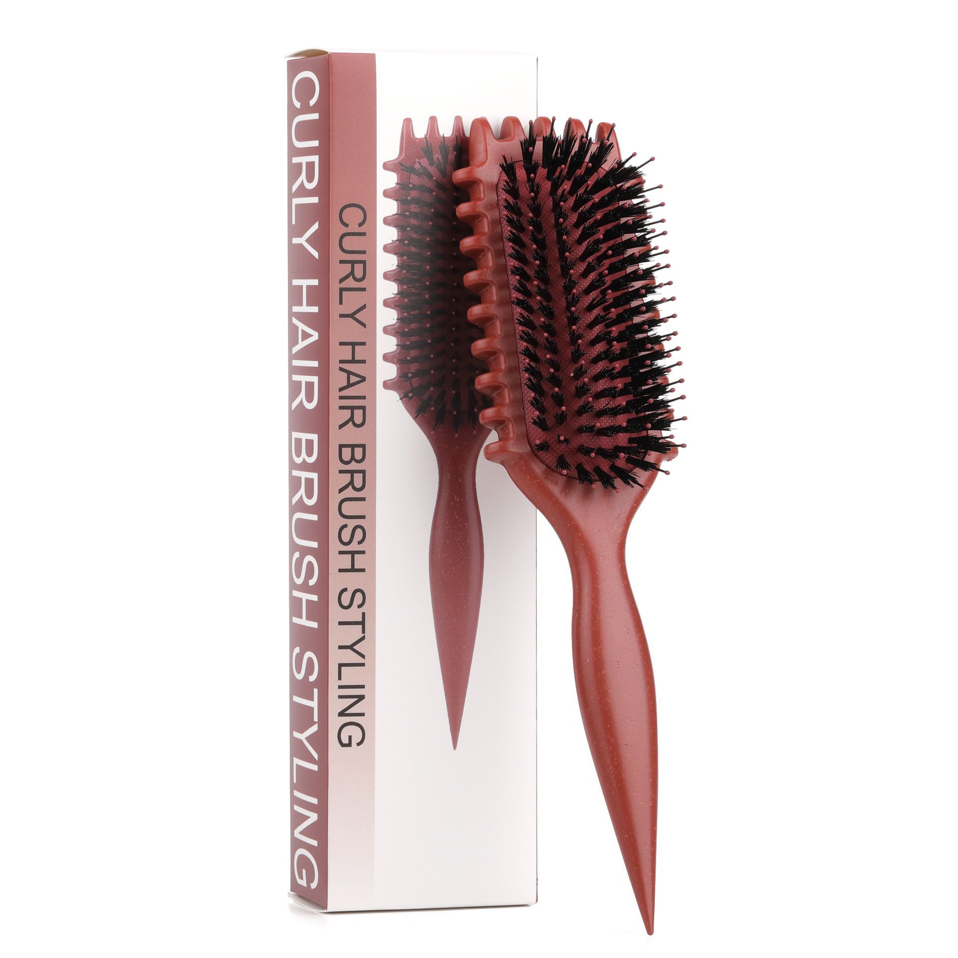 Hot sale cabello WANMEI hueco pein de modelado multifuncional extrusor de pasta de cola afilada pein flojo rebote rizado