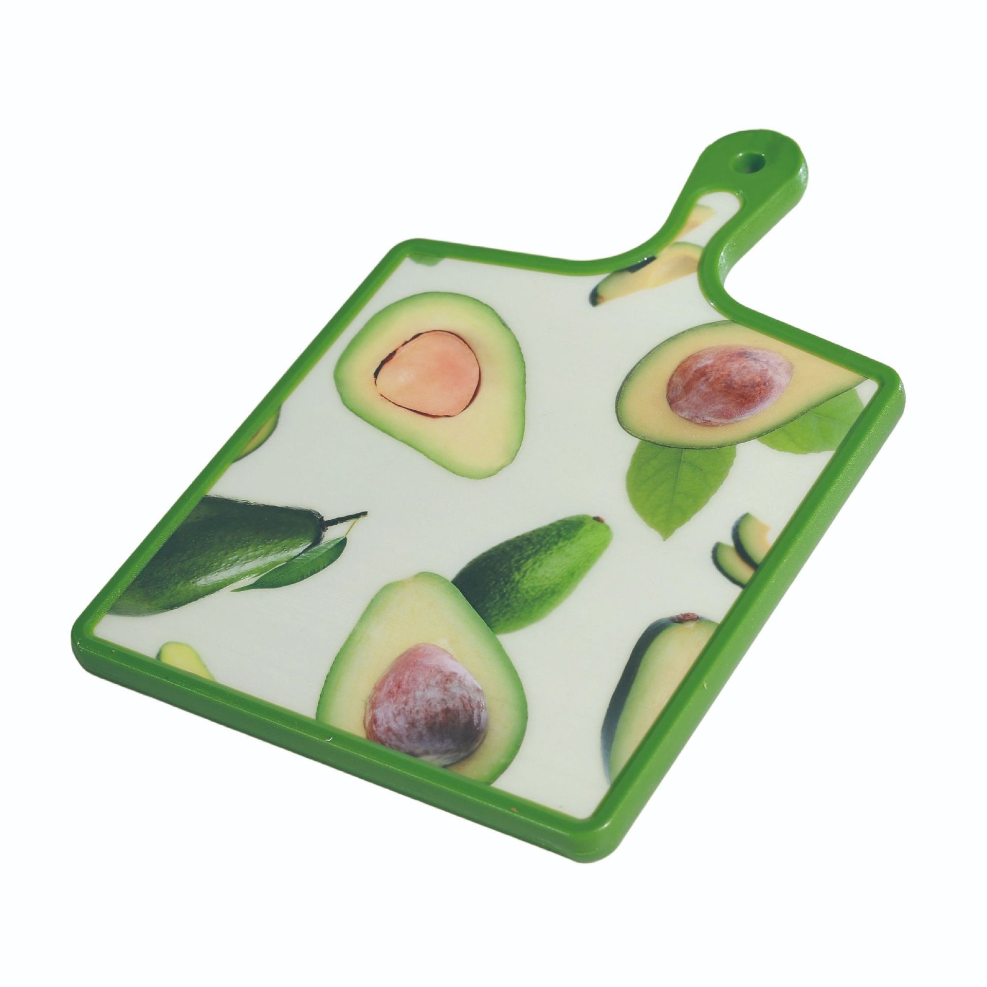 Patrón de aguacate creativo tablero de corte de verduras de grado alimenticio antibacteriano antimoque PP tablero de corte de plástico tablero de cocina antideslizante image 4