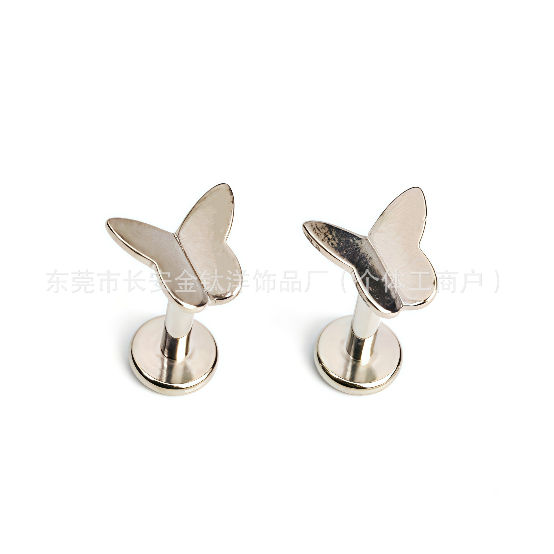 Pointed titanium steel lip stud product view