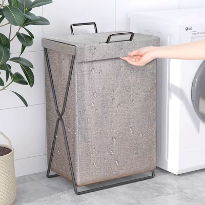 Cloth, laundry basket, foldable storage basket, storage system for laundry, simple and elegant design