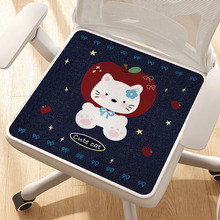 卡通夏季冰丝坐垫凉席椅子垫学生垫办公室久坐椅垫耐脏易打理屁垫