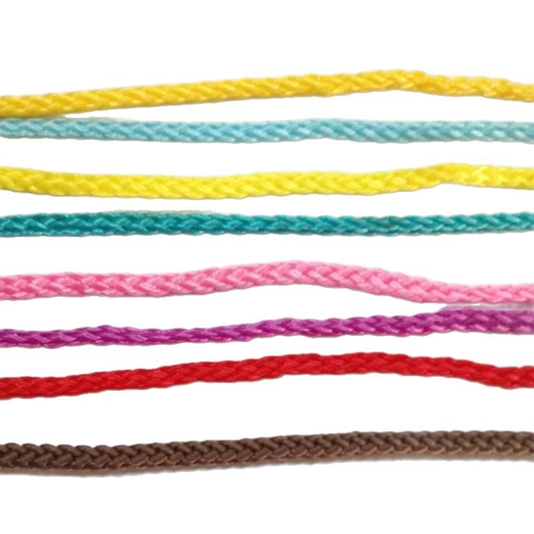 厂家供应 彩色各式PP曼波带 三股手提袋绳子现货