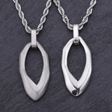 Ретро аксессуар, подвеска в форме капли из нержавеющей стали, европейский стиль, простой и элегантный дизайн, мужской стиль