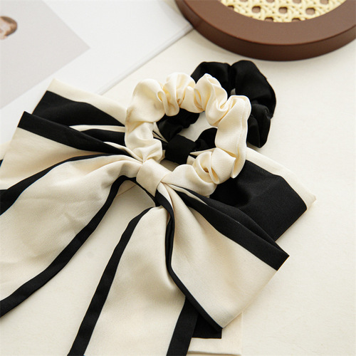 Japanese and Korean version of summer bow hair tie women's hair tie ponytail streamer ins large intestine hair tie headwear batch