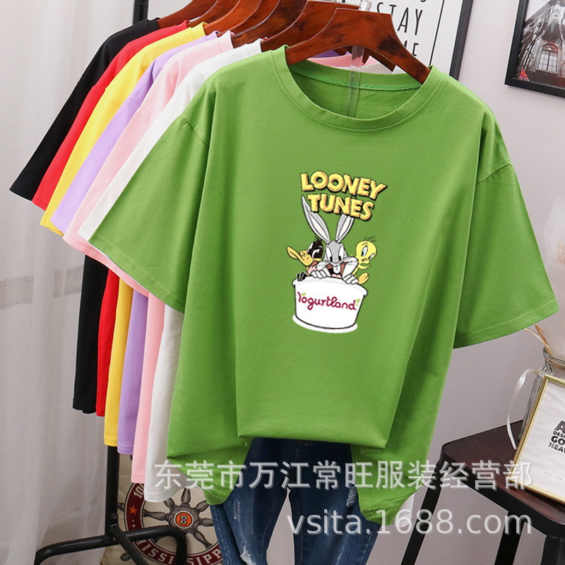 1688库存服装 摆地摊货短袖t恤女装清仓 2元地摊货阿里巴巴批发网