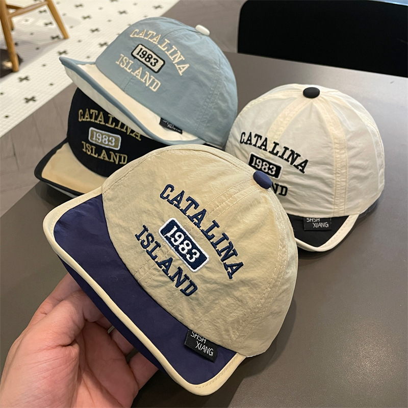 Sombreros de secado rápido para bebés sombreros de verano delgados sombreros de boca de pato sombreros de bebés pequeños sombreros de béisbol para niños y niñas sombreros de sol