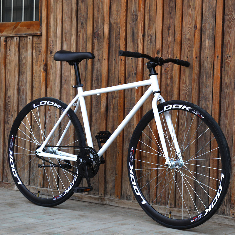 New Fixed Gear Bicycle for Men, Women, and Children with Solid Tires for Road Racing