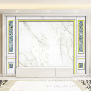 Customized Simple Rock Slab Marble Pattern TV Background Movie Wall Cloth Sofa Wall Cloth Bedroom Mural Wallpaper