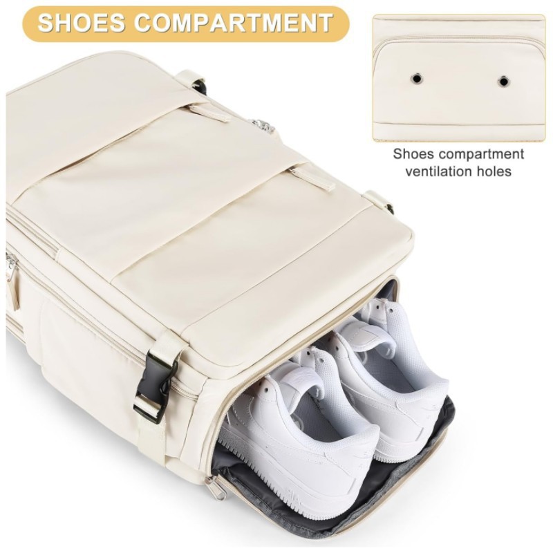 Spot al por mayor Amazon nueva bolsa de viaje USB recargable de gran capacidad doble cremallera mochila casual