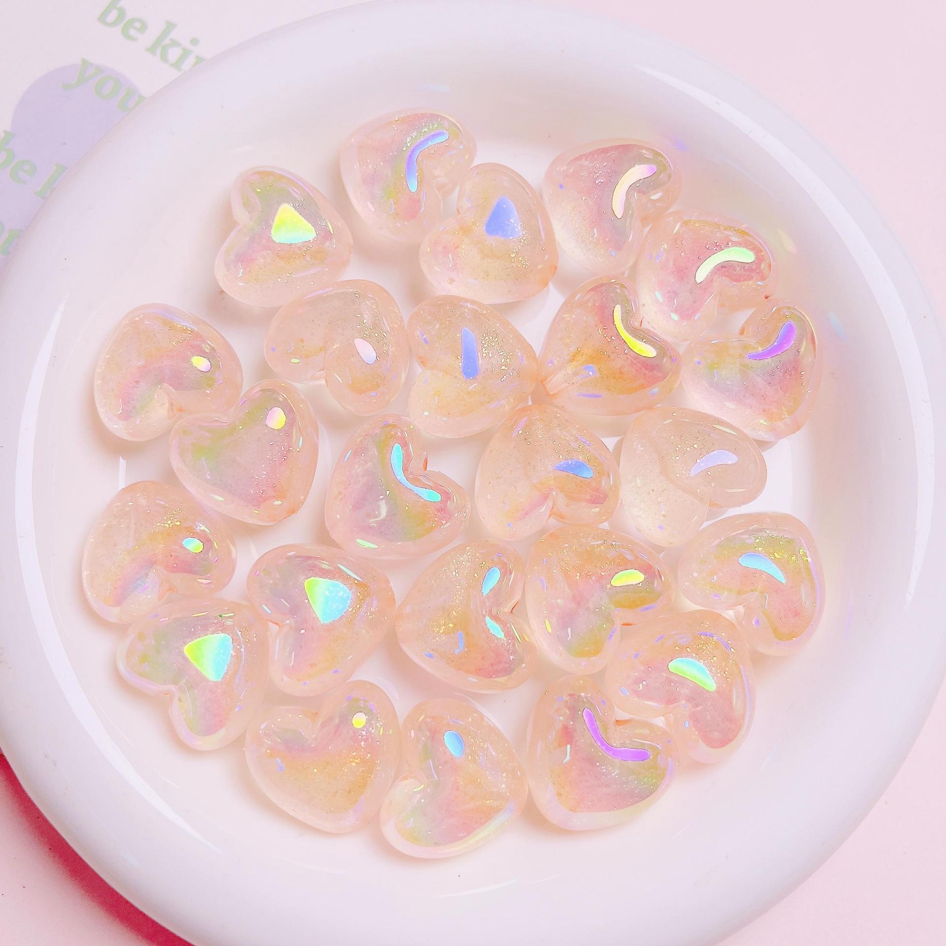 38g Weight Beads Jewelry Making Type 21*19mm Jewelry Making Size DIY Jewelry Accessories Classification 10 PCS/Package Quantity Acrylic Material Heart Shape Pattern Casual, Simple Style, Streetwear Style 10 PCS/Package 21*19mm Arylic Heart Shape DIY Jewelry Accessories Beads 4