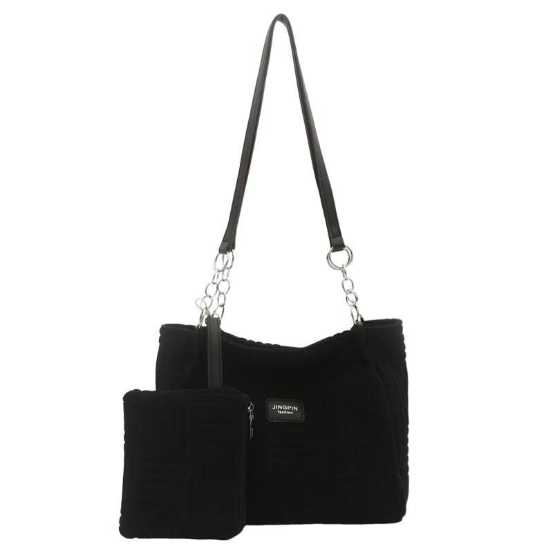Borsa tote da donna grande con tracolla a catena versatile_voghion.com