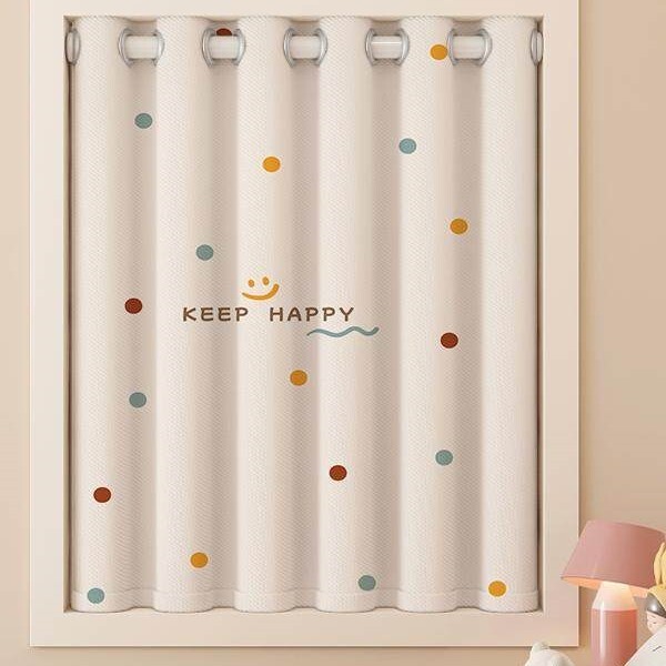 Children's room blackout curtains, no-drill installation, suitable for boys' and girls' bedrooms, small windows, bay window curtains, sunshade and sun protection Children's room blackout curtains, no-drill installation, suitable for boys' and girls' bedrooms, small windows, bay window curtains, sunshade and sun protection