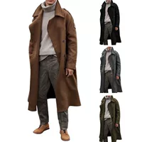 Длинное trench-пальто мужское, классическое однобортное, многокрасочное S–XXL