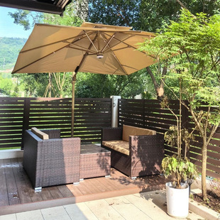 Outdoor Sofa Courtyard Terrace Balcony Leisure Living Room Combination Rattan Outdoor Rattan Chair Garden Table and Chairs Open-Air
