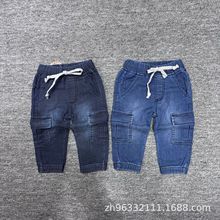 童装秋款新品多色外贸小童弹力内像筋牛仔裤