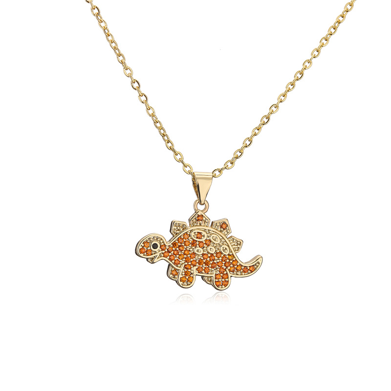 Aogu Cross-Border Supply Hot Sale in Europe and America Hip Hop Culture Dinosaur Series Pendant Real