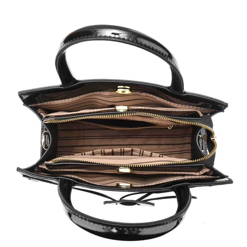 Bolsos de mujer de Taizhou, bolsos de mujer con estampado de cocodrilo de piel brillante, bolsos de madre portátiles de todo fósforo, bolsos de mensajero de un solo hombro de gran capacidad de moda