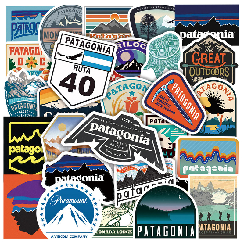 50 pieces patagonia patagonia outdoor fashion brand stickers ins luggage notebook graffiti stickers