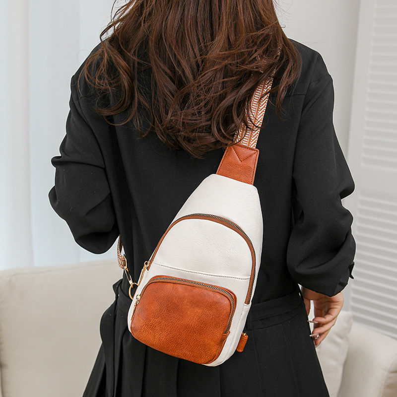 2024 New Korean Edition Versatile Fashion Single Cross Shoulder Backpack Casual Chest Women's Small Bag_voghion.com