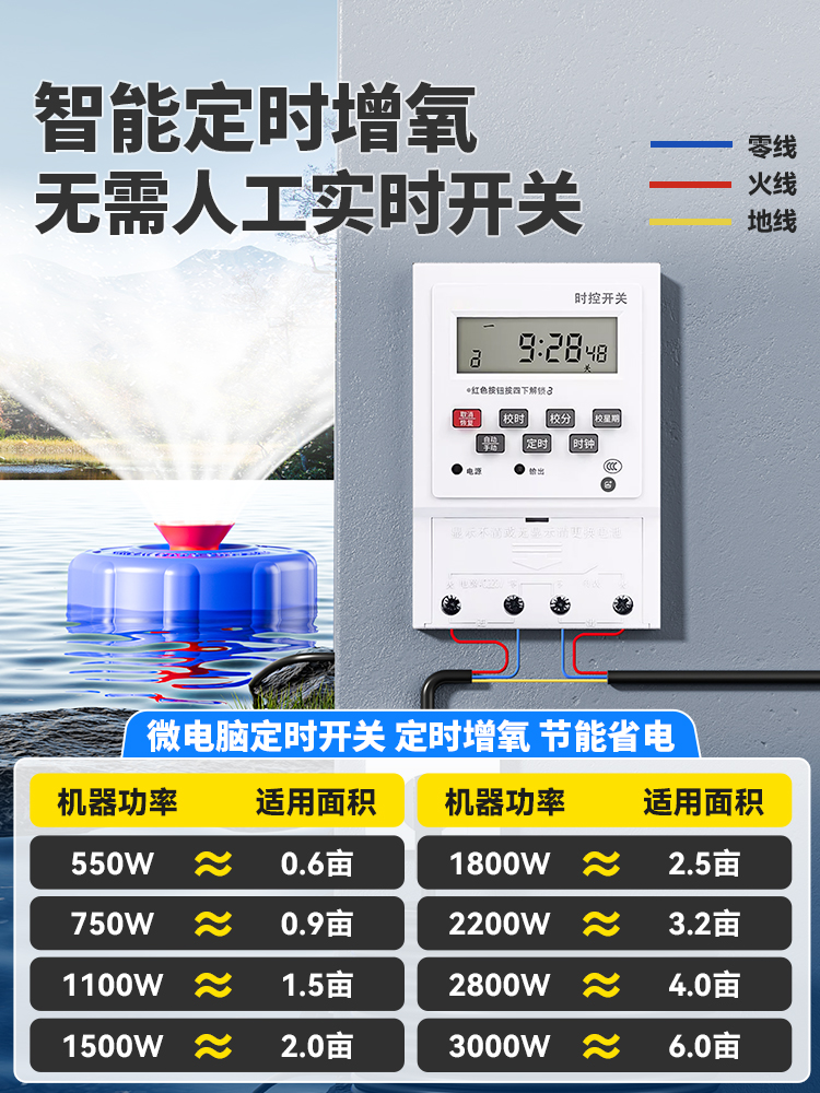 Nueva máquina de oxigenación de estanque de peces doméstica bomba de oxigenación de estanque de peces completamente automática máquina de oxigenación de acuicultura especial para estanque de peces