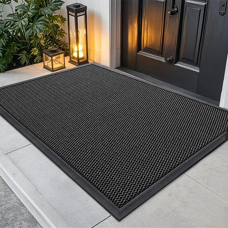 Villa Entrance Door Mat for Home Use, Elastic Silk Door Mat for the Main Entrance, Non-Slip, Dirt-Resistant, Tpr Bottom, Eco-Friendly, Export-Quality, Foyer