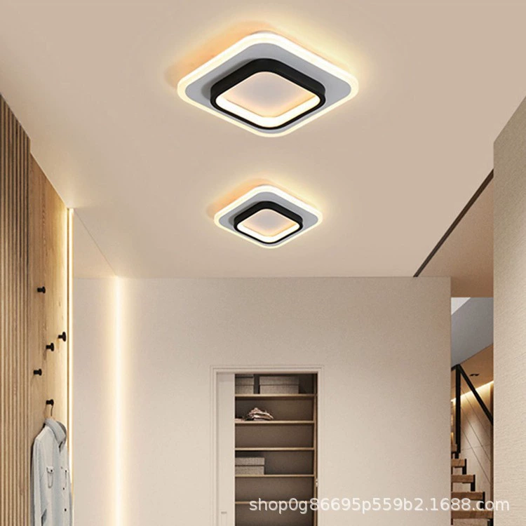LED современные минималистичные светильники для коридора/беседки, скандинавский креативный потолочный светильник