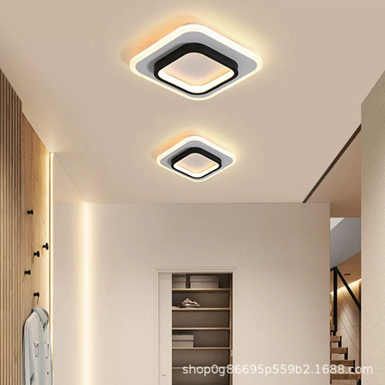 LED современные минималистичные светильники для коридора/беседки, скандинавский креативный потолочный светильник