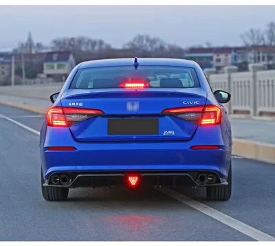 Suitable for 22 models of the Spoiler - 2022-eleven-generation-civic-fe180-kit-rear-lip-carbon-fiber-pattern