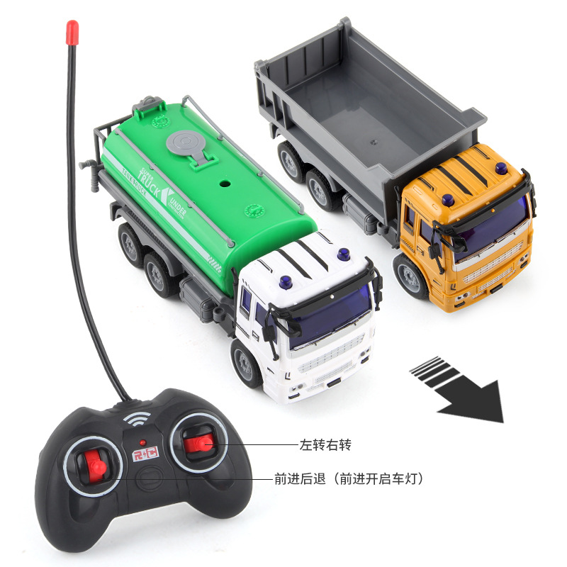 Coche eléctrico de control remoto para niños coche de ingeniería coche de limpieza coche camión de bomberos coche modelo niño juguete al por mayor