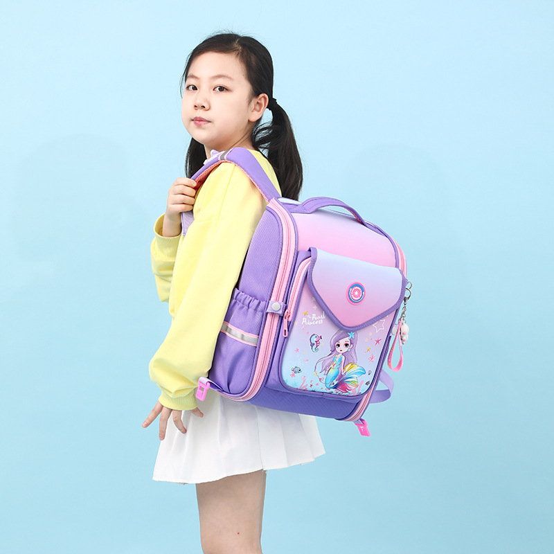 타이로드가없는 대형 보라색 싱글 백