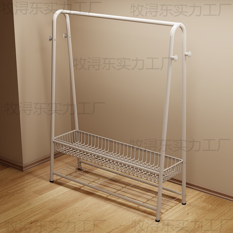 Clothes Rack Floor-Standing Bedroom Household Coat Rack Simple Clothes Rack Clothes Drying Rack Indoor Storage Rack Clothes Rod