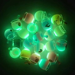 新款夜光雙色漸變蜂蜜蜜罐 樹脂手工diy停車牌吊墜微景觀裝飾配件