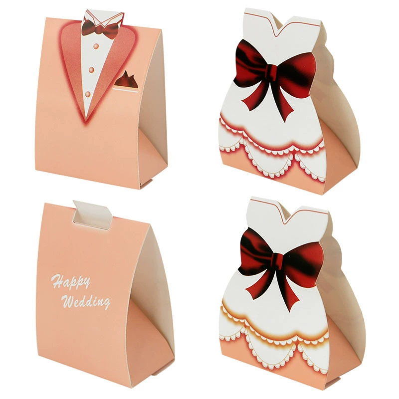 Розовое платье коробка конфет для жениха и невесты креативная личность