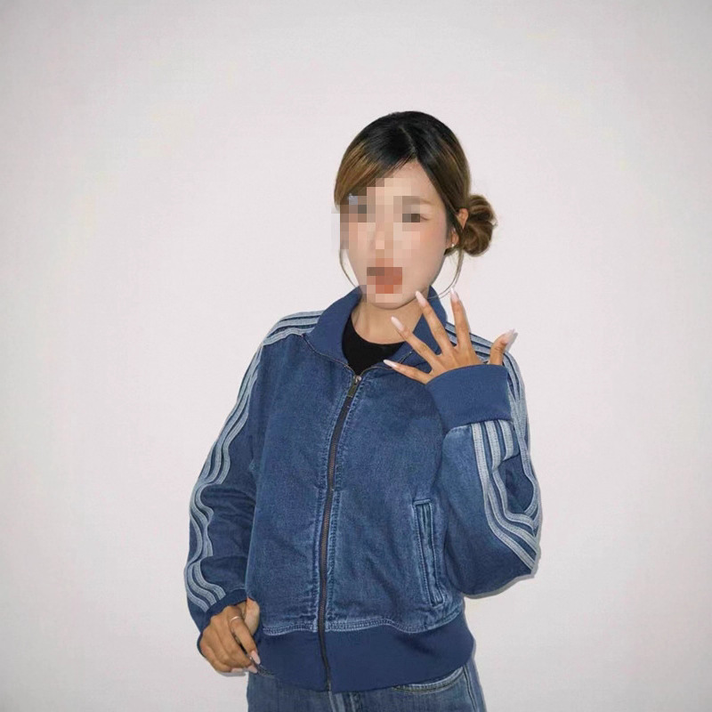 Spring and Autumn Three-Leaf Women's Denim Short Sports Fashion Jacket Jd2570