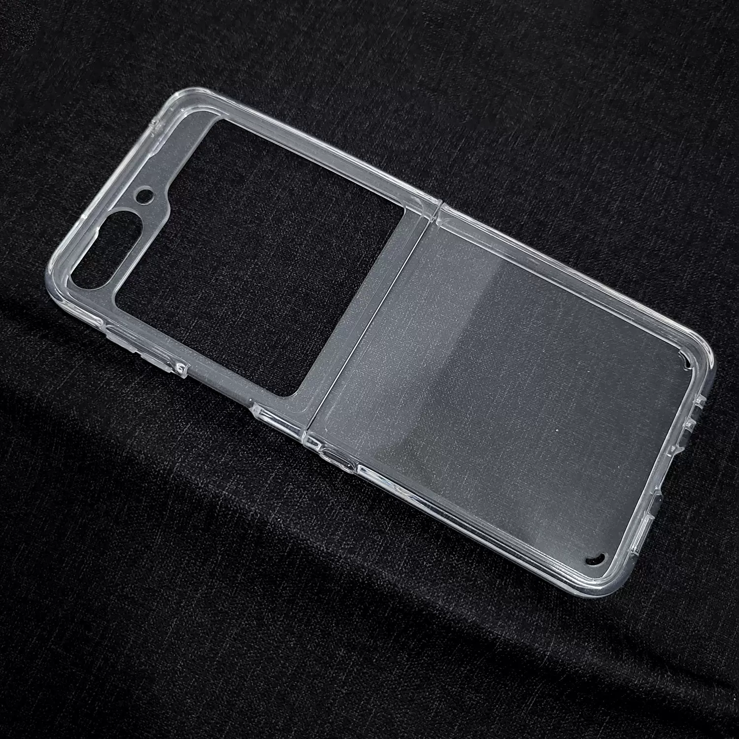 适用三星ZFlip6透明PC+TPU手机壳新款ZFlip5/3高透圆角硬壳保护套