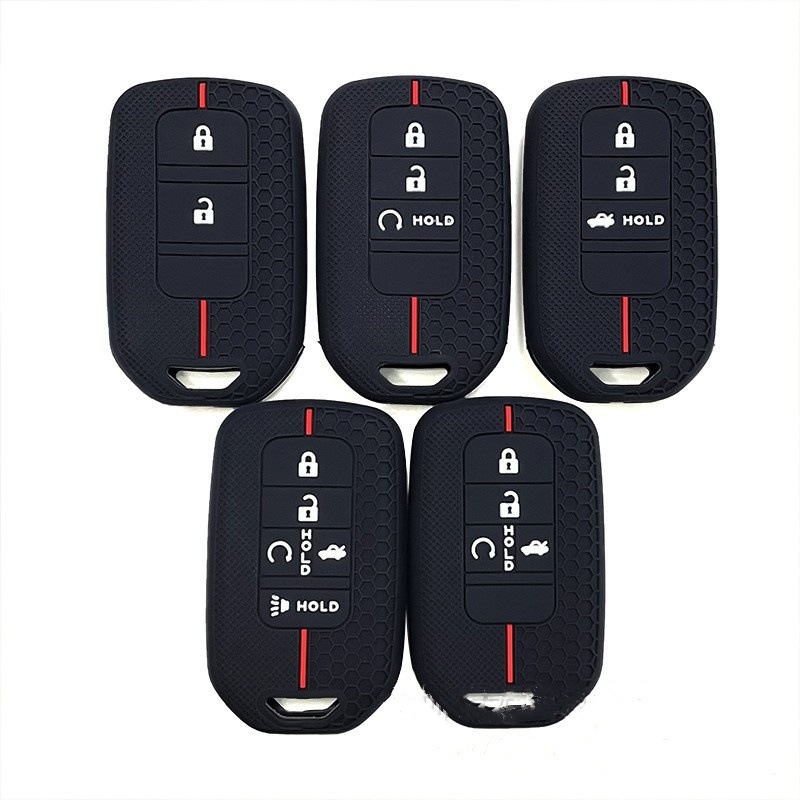 Suitable for Civic Silicone Key Cover, Old Model Accord, Inspire, Odyssey, Lingpai, Ailu, Crown, Honeycomb Pattern