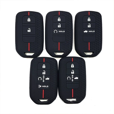 Suitable for Civic Silicone Key Cover, Old Model Accord, Inspire, Odyssey, Lingpai, Ailu, Crown, Honeycomb Pattern