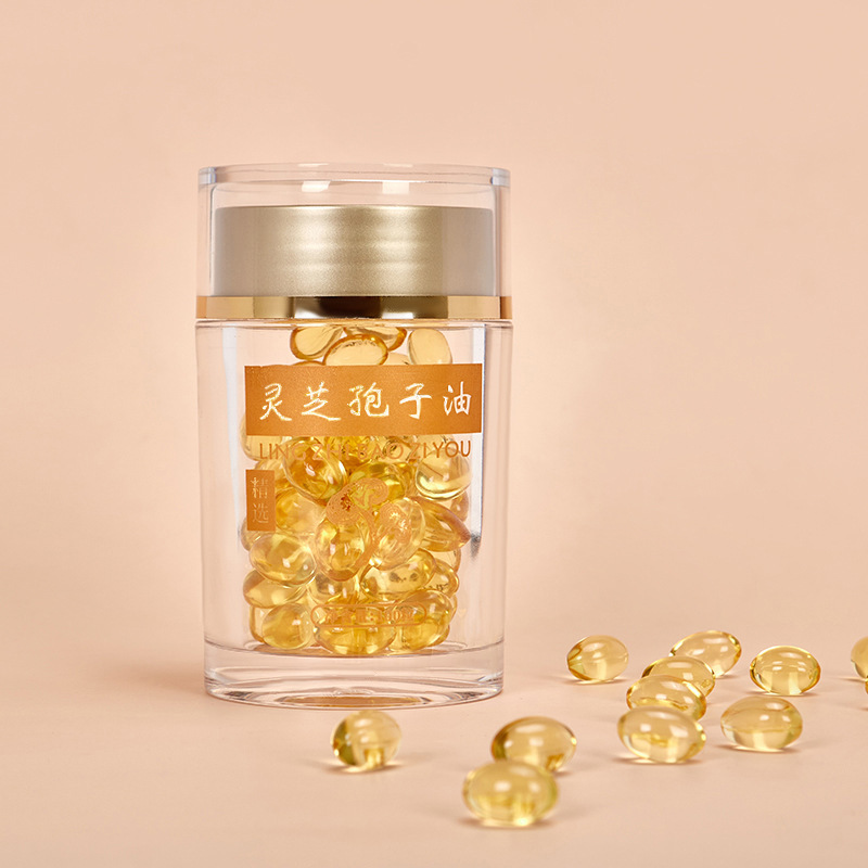霊芝胞子油ソフトカプセル卸売りトリテルペン30霊芝抽出ばら積0.5g霊芝胞子油高含有量|undefined