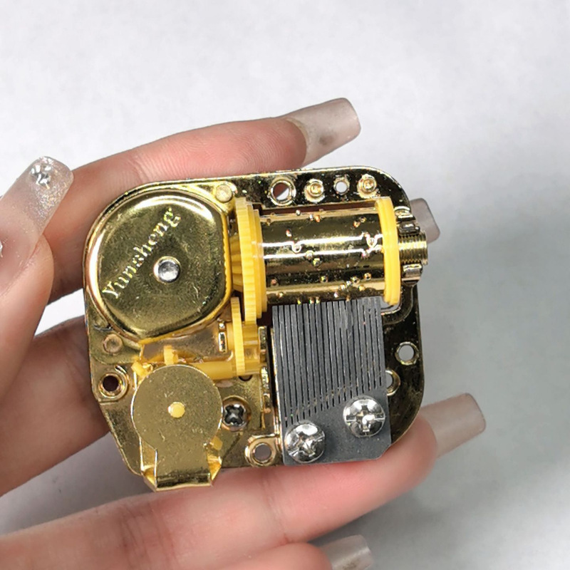 韻昇オルゴール玩具ぜんまい回転機械ムーブメントdiy手作り部品yunsheng金色ムーブメント|undefined