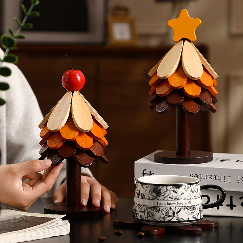 Creative Solid Wood Tree-Shaped Heat Insulation Mat, High-Temperature Resistant, High-End Feel, Household Anti-Scalding Coaster, Casserole Placemat, Tableware Dish Mat Creative Solid Wood Tree-Shaped Heat Insulation Mat, High-Temperature Resistant, High-End Feel, Household Anti-Scalding Coaster, Casserole Placemat, Tableware Dish Mat