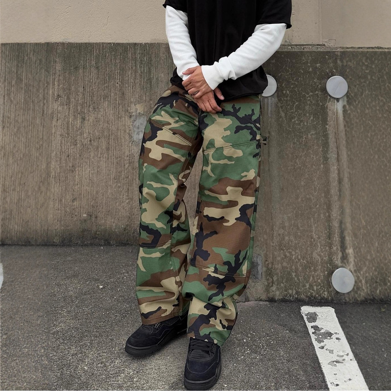 Cross-Border Foreign Trade Men's Camouflage Cargo Pants Amazon Aliexpress New Style Men's Loose Camouflage Jeans Cross-Border Foreign Trade Men's Camouflage Cargo Pants Amazon Aliexpress New Style Men's Loose Camouflage Jeans