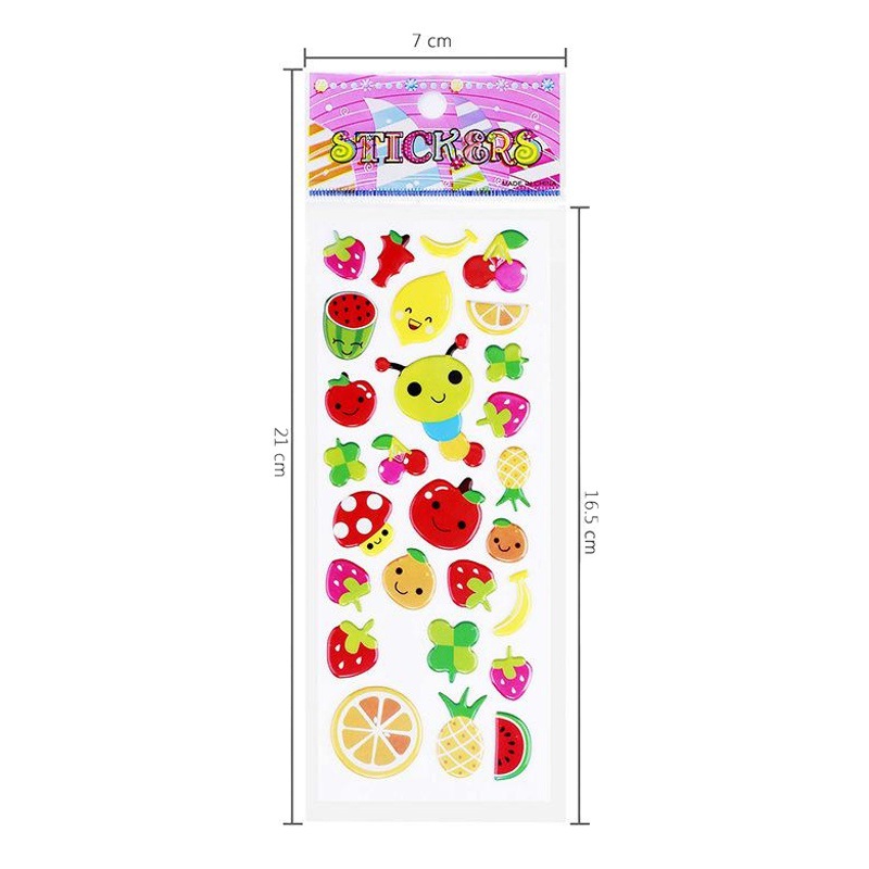 Pegatinas 3D de dibujos animados para niños, adhesivos de PVC populares en Amazon transfronterizo